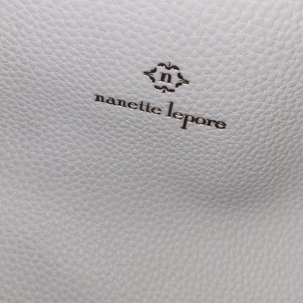 White Leather Handbag - Picture 3 of 8